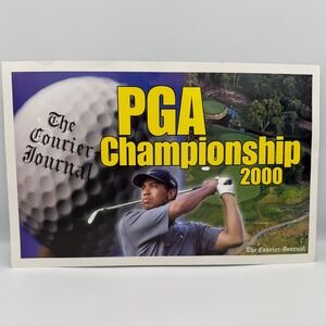 Tiger Woods PGA Championship 2000 Commemorative Newspaper Poster Courier Journal
